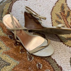 Strappy Wedges Sandals size 7 never worn outside